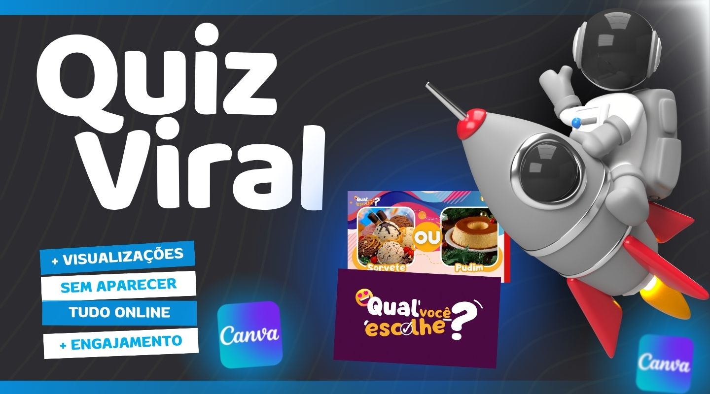 Como Editar Vídeos QUIZ no Canva RÁPIDO Ganhe Dinheiro Vídeos